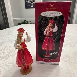 Hallmark Russian Barbie 1999 Dolls of the World #4  Keepsake Ornament